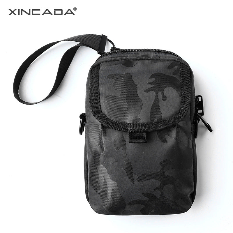 XINCADA Trendy Brand Shoulder Bag Men's Bag Bag Mobile Phone Waist Bag Sports Crossbody Bag Mini Small Backpack Hanging Bag Men