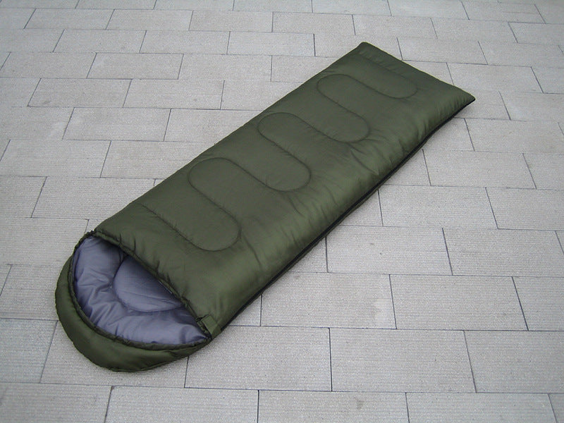 Hooded Sleeping Bag - Envelope Style for Outdoor Camping & Emergency