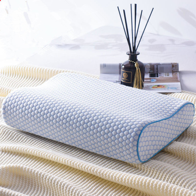 The manufacturer sets the memory pillow slow rebound air layer coat wave adult pillow wavy pillow cervical vertebral pillow single