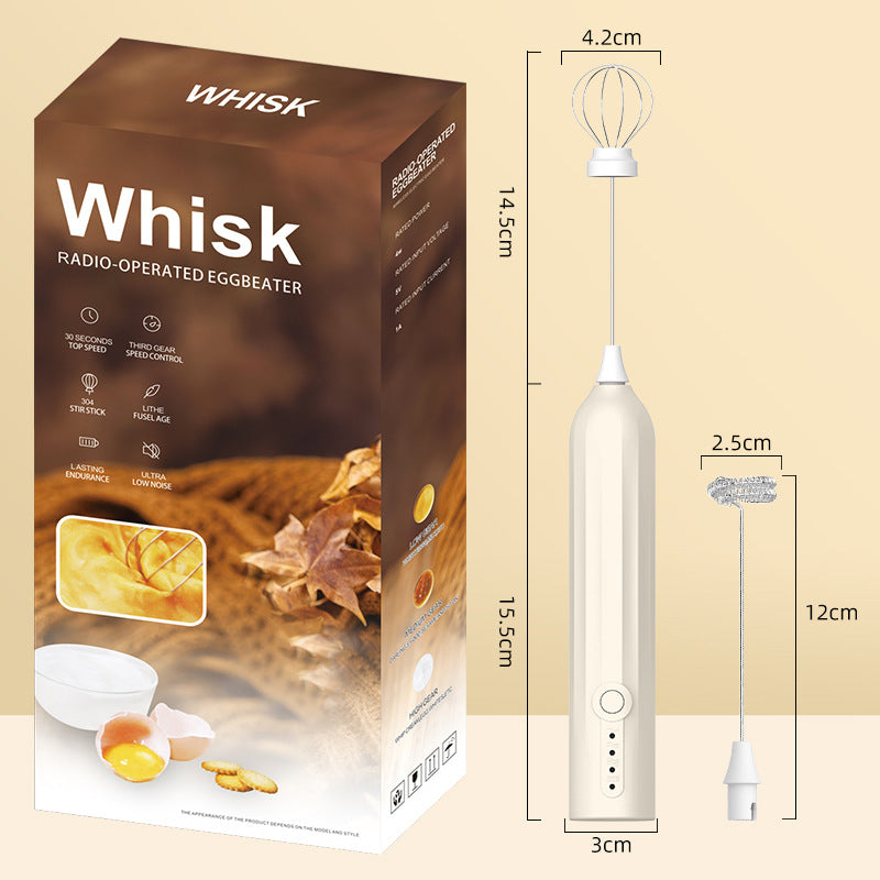 Handheld Electric Whisk, Home Whisk, Baking Cake, Egg White Coffee Wrecker, Portable Small Milk Frother