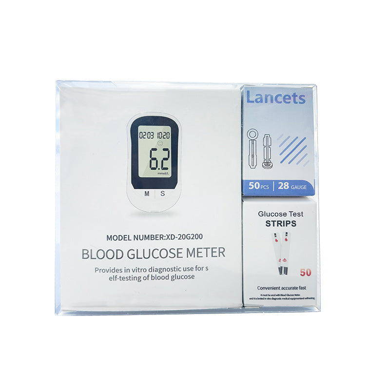 English cross-border blood glucose meter, medical grade blood glucose monitor, neutral packaging, paper needle, supporting foreign trade export