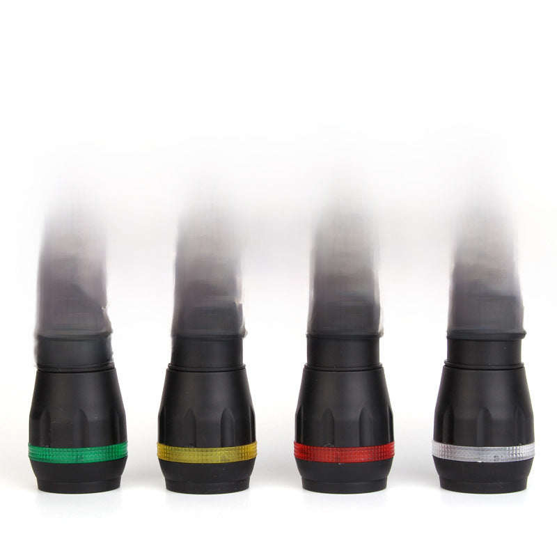 Outdoor Flashlight Multi-function Variable Focus Plastic Emergency Flashlight USB Charging Camping Stalls Lighting