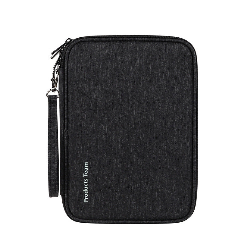 Large portable portable double-layer digital bag, multi-layer large-capacity waterproof and collision-proof 3C digital product power data cable