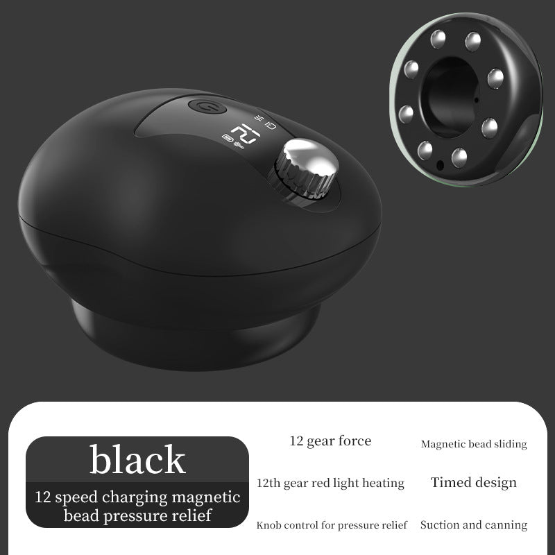 Electric Gua Sha Cupping Device - Red Light Therapy Massager with Suction