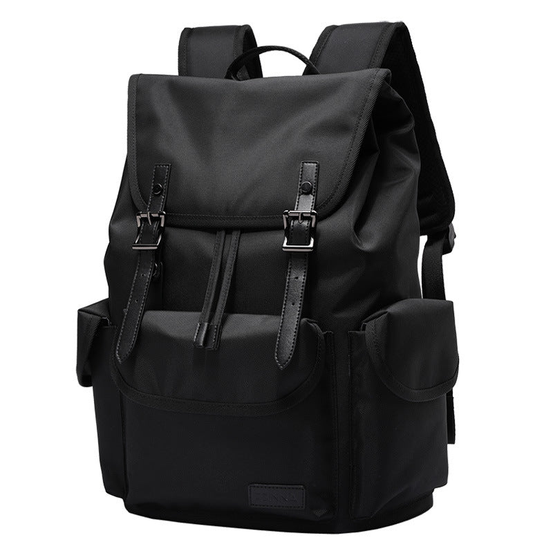 Zhina Korean version casual youth backpack, large capacity waterproof oxford cloth travel bag, fashion and versatile men's backpack