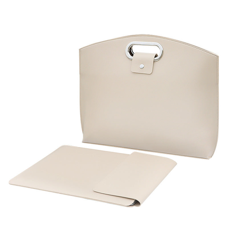 Simple high-quality waterproof laptop bag, trendy fashion large-capacity tote bag, commuter to work briefcase