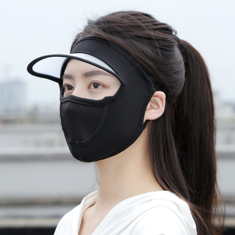 Sun Hat Women's UV Protection Sun Hat Foldable Vinyl Bucket Hat Cover Face Seaside Large Brim Sunshade Hat