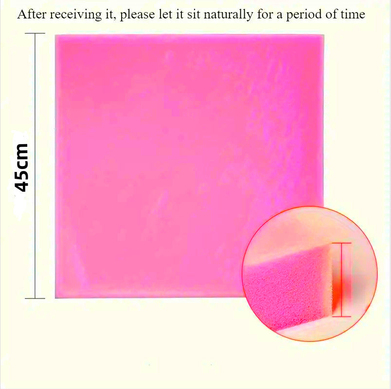 Round Ceramic Foam Pad 11.8" - Durable pink sponge pad for clay crafts