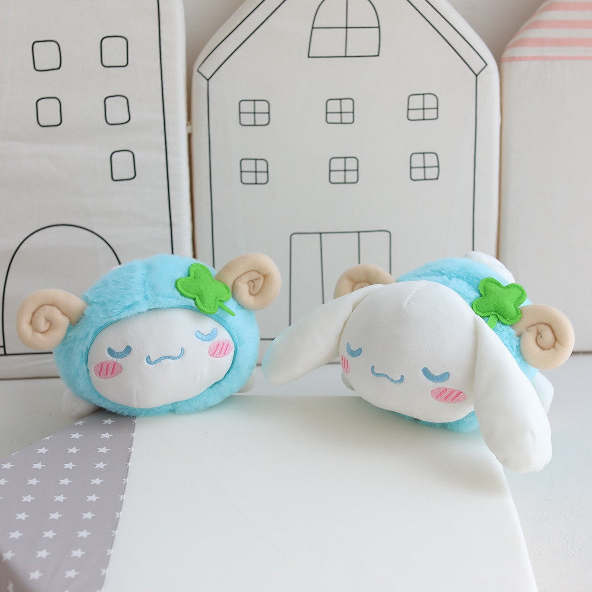 Plush toy little devil nap pillow cartoon lamb pillow doll cute plush doll lying pillow wholesale