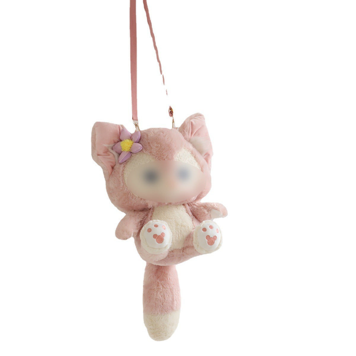 Soft cute little fox backpack kids play large plush backpack wholesale outdoor lightweight student travel bag