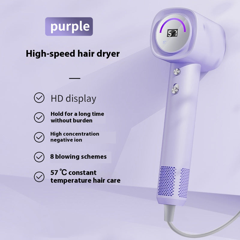 The new hair dryer high-power household negative ion high-speed hair dryer silent constant temperature hair care hair dryer cross-border