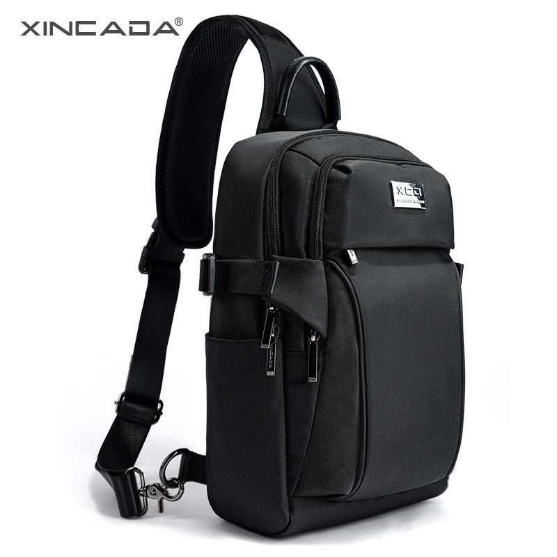 Trendy brand chest bag, men's bag, multi-functional waist bag, casual large-capacity shoulder bag, summer new simple crossbody bag