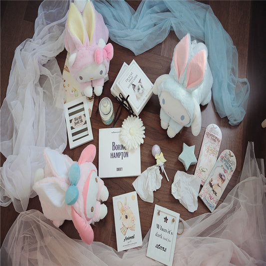 Internet celebrity big-eared dog Melody doll plush toy wholesale party doll car tissue set home ornaments