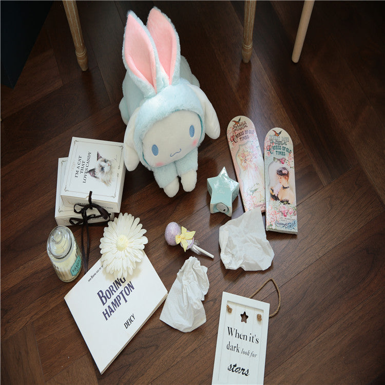 Internet celebrity big-eared dog Melody doll plush toy wholesale party doll car tissue set home ornaments