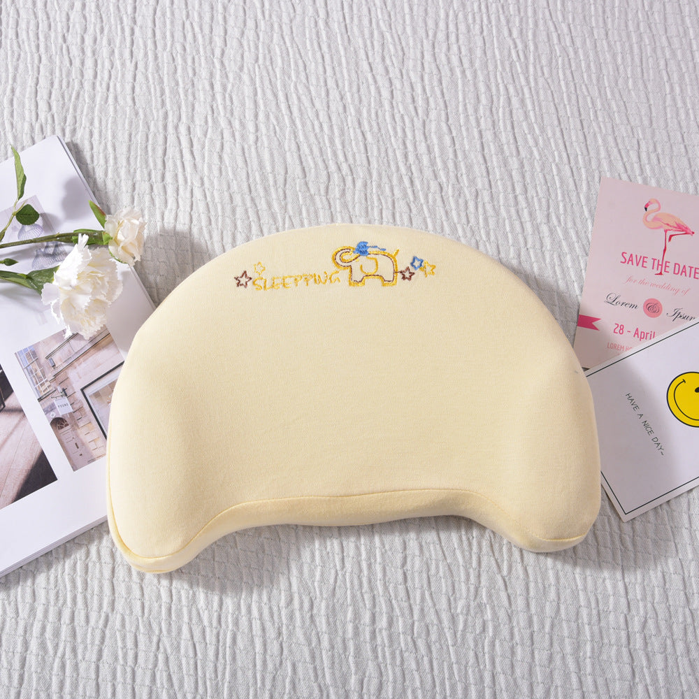 Manufacturers newborn pillow color cotton breathable baby pillow 0-1 year old baby cartoon pillow baby pillow