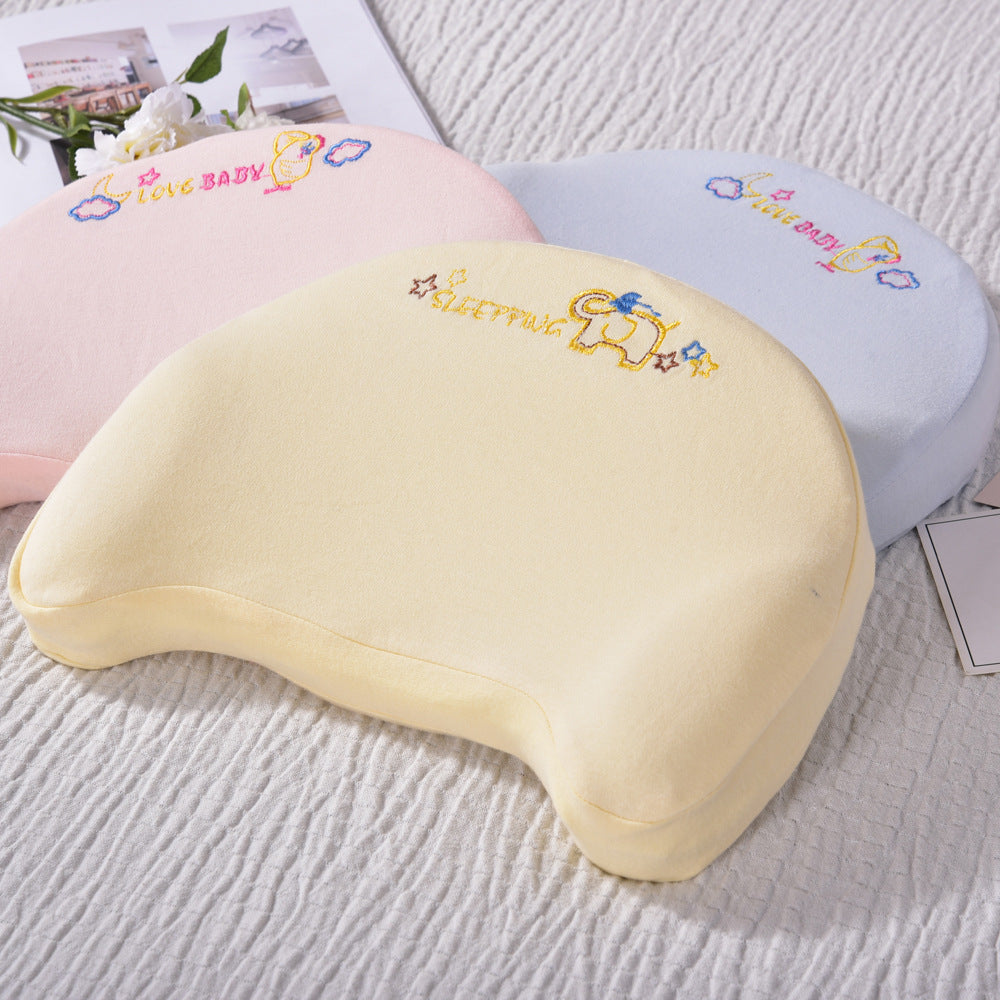 Manufacturers newborn pillow color cotton breathable baby pillow 0-1 year old baby cartoon pillow baby pillow