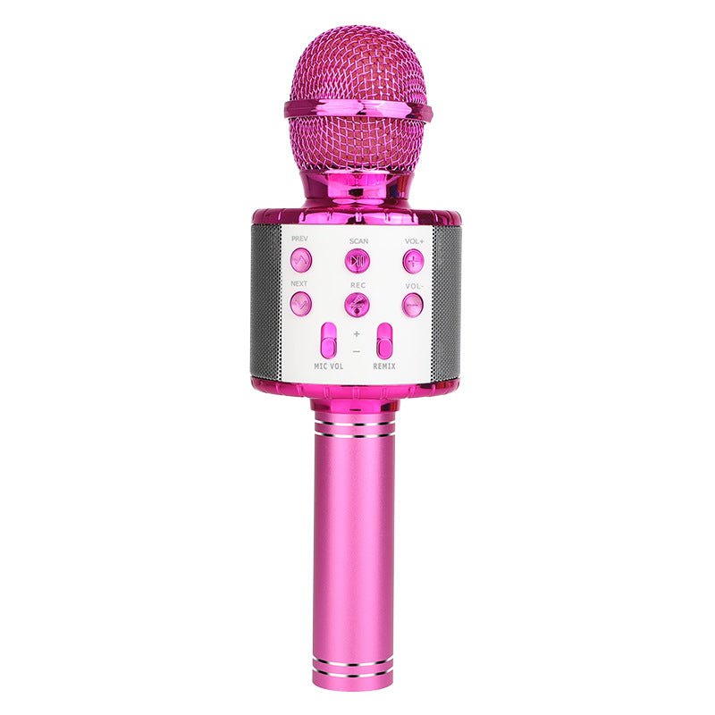 The popular 858L wireless microphone with light microphone K Gebao audio microphone integrated Bluetooth wireless microphone