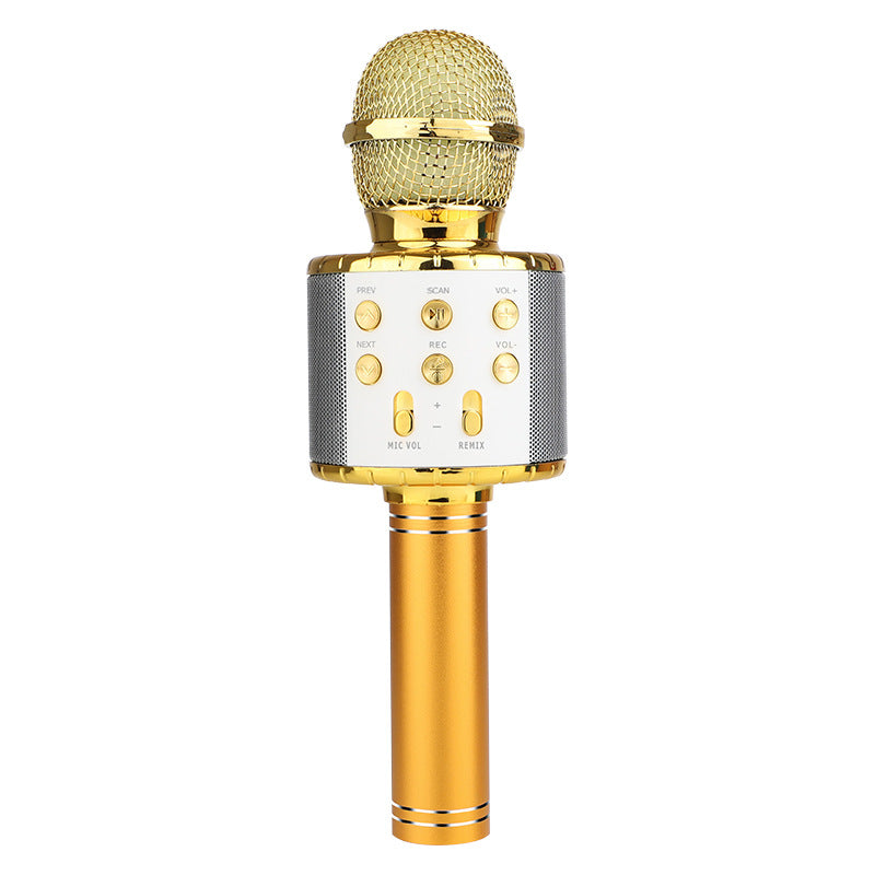 The popular 858L wireless microphone with light microphone K Gebao audio microphone integrated Bluetooth wireless microphone