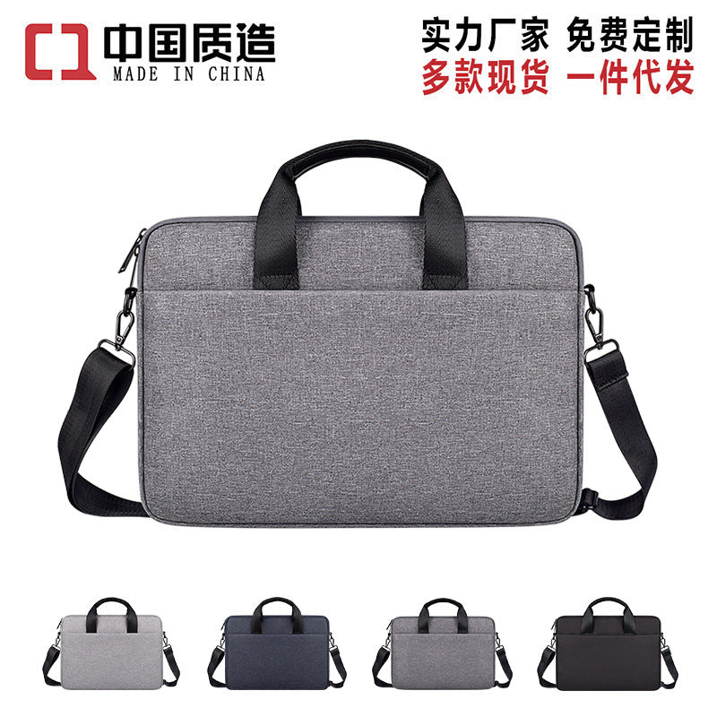 Wholesale Shoulder Laptop Bag Waterproof Briefcase 131415.6 inch Men & Women Can Print Logo