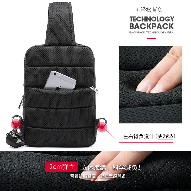 Factory fashion brand waist bag canvas bag men's chest bag men's bag backpack shoulder bag multi-sport crossbody bag wholesale