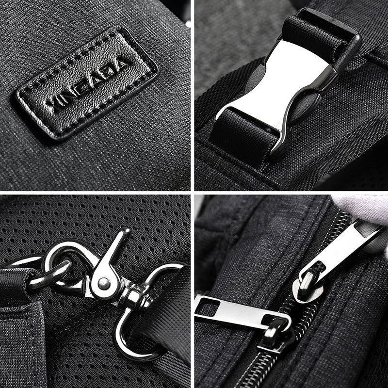 Factory fashion brand waist bag canvas bag men's chest bag men's bag backpack shoulder bag multi-sport crossbody bag wholesale