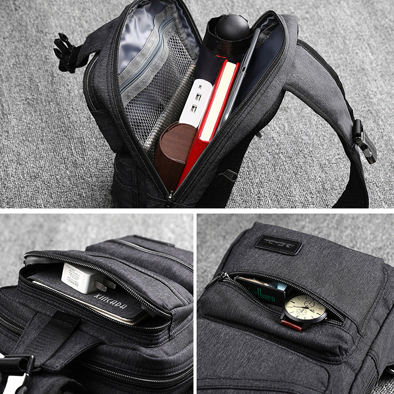 Factory fashion brand waist bag canvas bag men's chest bag men's bag backpack shoulder bag multi-sport crossbody bag wholesale