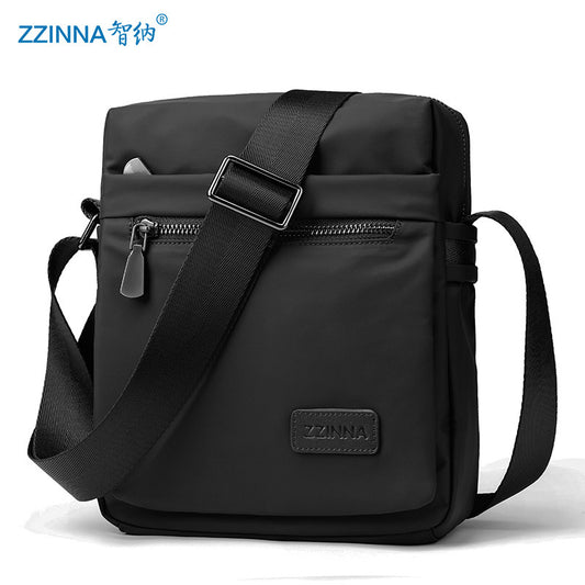 Zhina, mini mobile phone bag, oxford cloth men's bag, men's shoulder bag, trendy brand shoulder bag, simple small shoulder bag