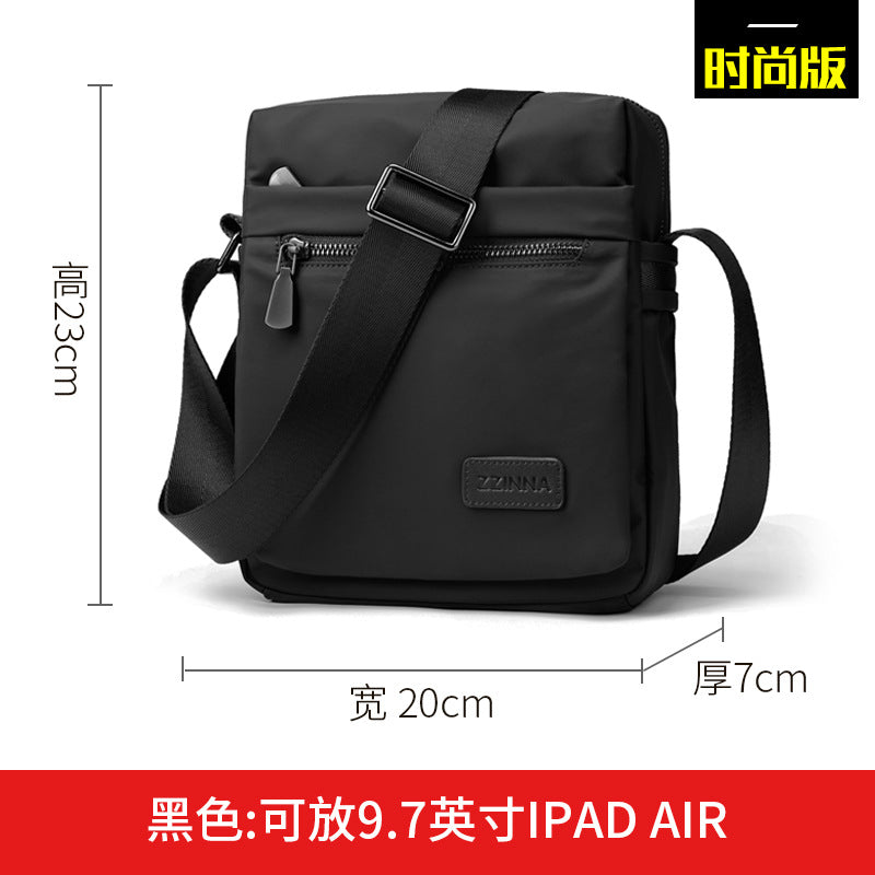 Zhina, mini mobile phone bag, oxford cloth men's bag, men's shoulder bag, trendy brand shoulder bag, simple small shoulder bag