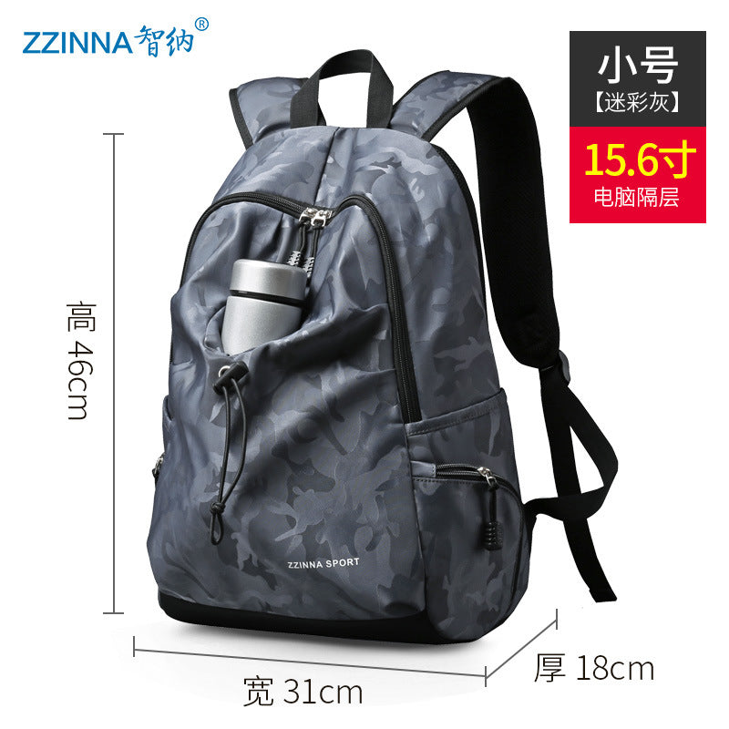 Korean version college student backpack men's fashion trend rucksack campus teen high school junior high school student school bag