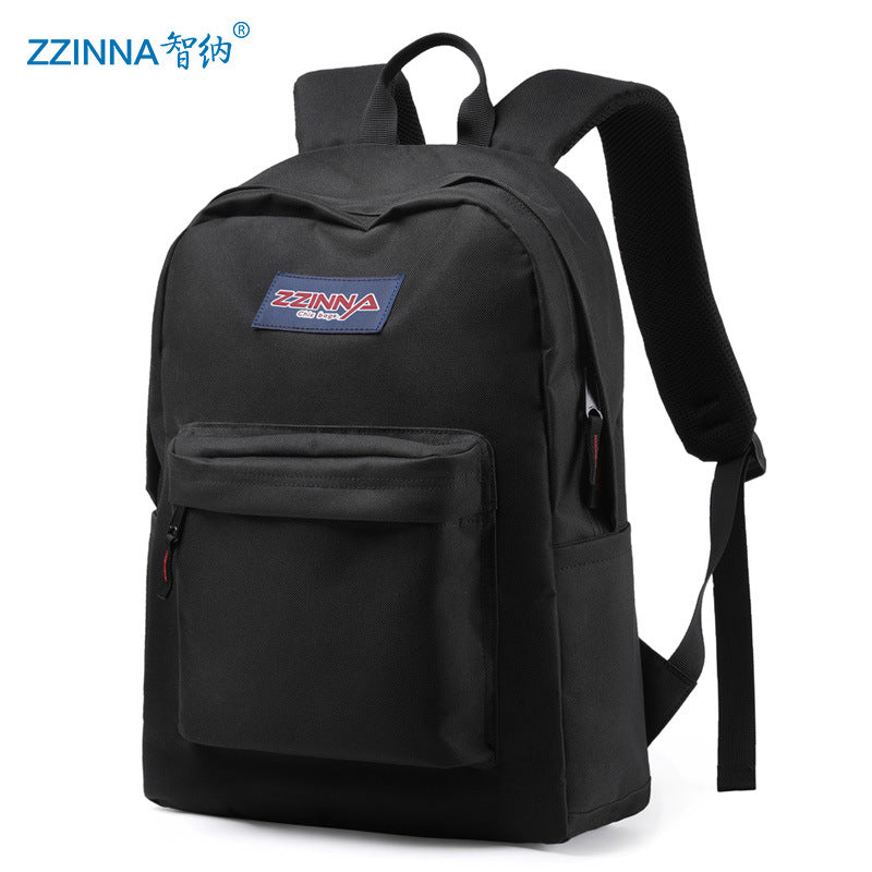 Zhina backpack men's backpack women's canvas college high school junior high school student school bag men's fashion trend factory direct sales