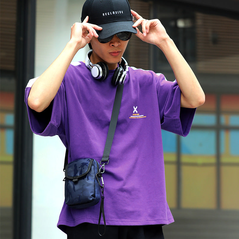 XINCADA Trendy Brand Shoulder Bag Men's Bag Bag Mobile Phone Waist Bag Sports Crossbody Bag Mini Small Backpack Hanging Bag Men