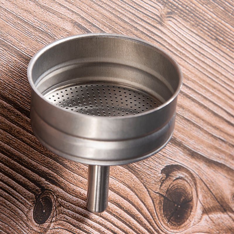 Cross-border hot-selling 304 stainless steel mocha coffee pot European plug base pour-over coffee pot household coffee utensils