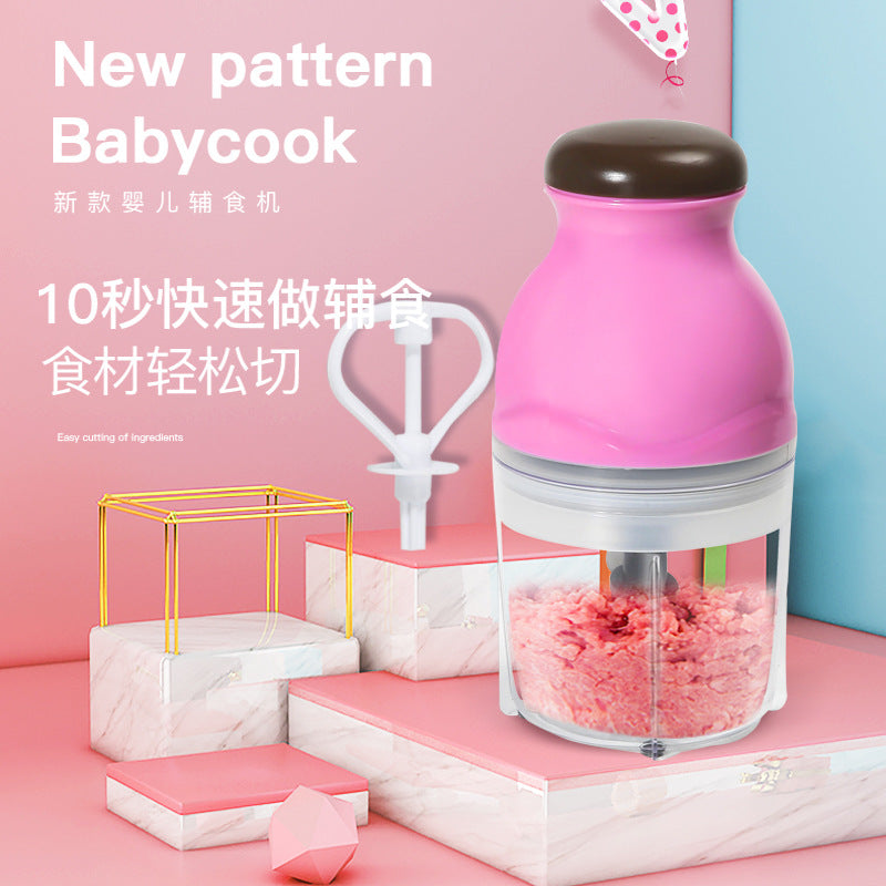 Electric meat grinder large-capacity multi-function meat cutting vegetable mixing mixing cooking machine baby food supplement machine manufacturer