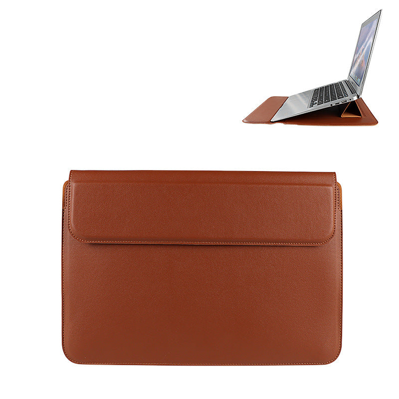 Multi-function laptop sleeve with holder leather case laptop holder MacBook 13.456 inch pro