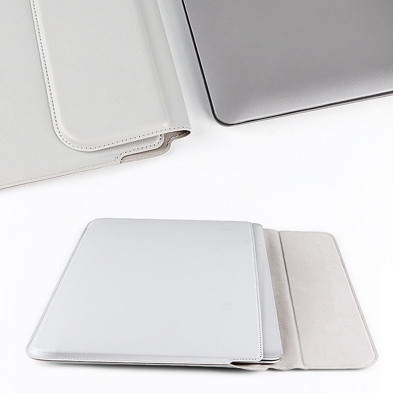 Multi-function laptop sleeve with holder leather case laptop holder MacBook 13.456 inch pro
