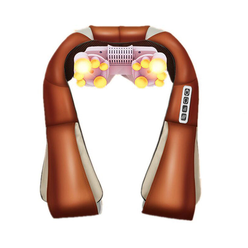 Cervical Neck Massager - Electric Kneading Massager with Heat for Car & Home | Bombom