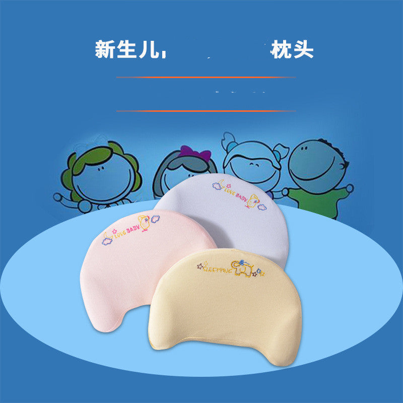 Manufacturers newborn pillow color cotton breathable baby pillow 0-1 year old baby cartoon pillow baby pillow