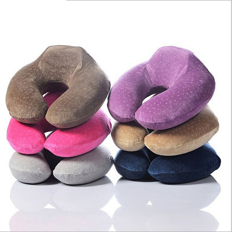 Factory wholesale U-shaped pillow memory foam slow rebound cervical pillow, U-shaped travel pillow, U-shaped pillow, fixed LOGO nap pillow