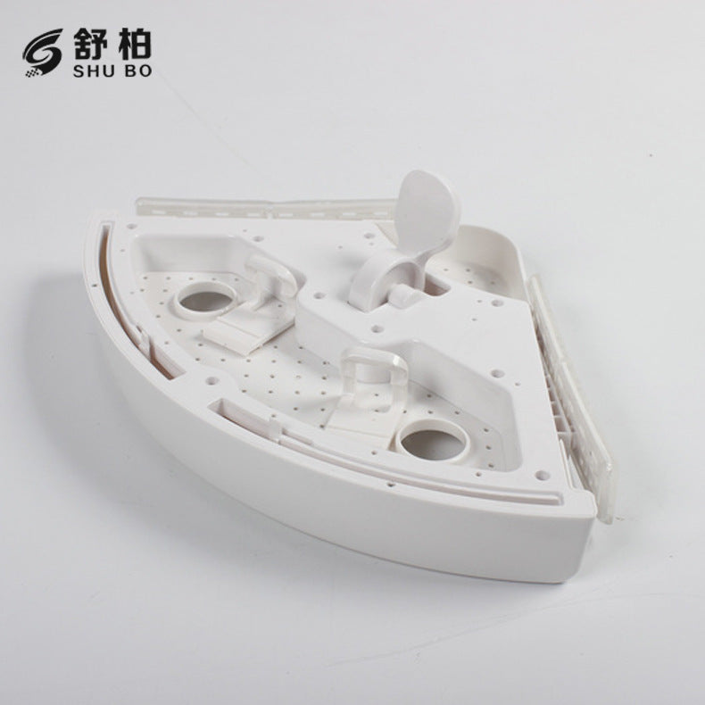 Foreign trade Snap UP non-perforated bathroom pendant tripod suction wall plastic bathroom triangle shelf storage shelf