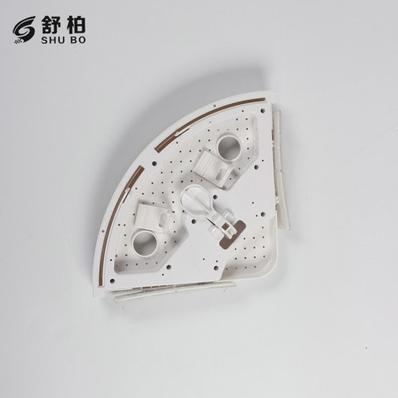 Foreign trade Snap UP non-perforated bathroom pendant tripod suction wall plastic bathroom triangle shelf storage shelf
