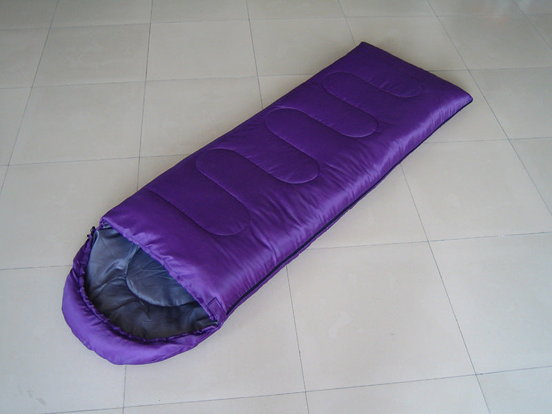 Hooded Sleeping Bag - Envelope Style for Outdoor Camping & Emergency