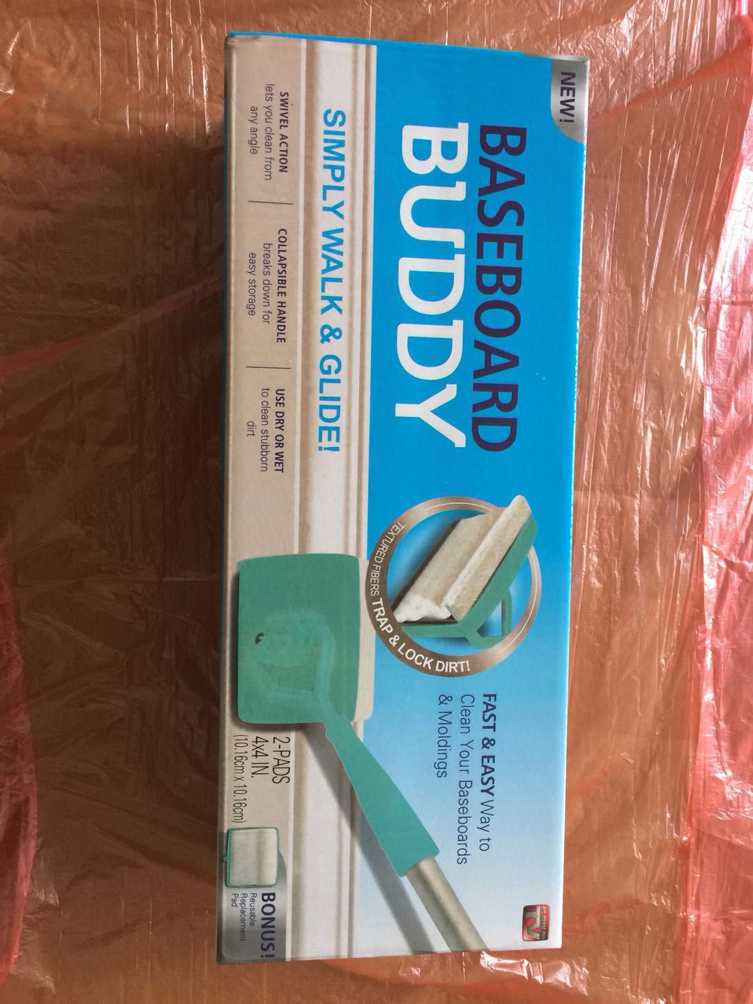 TV New Baseboard Buddy Household Mop Cleaning Supplies Universal Retractable Handle Cleaning Stick