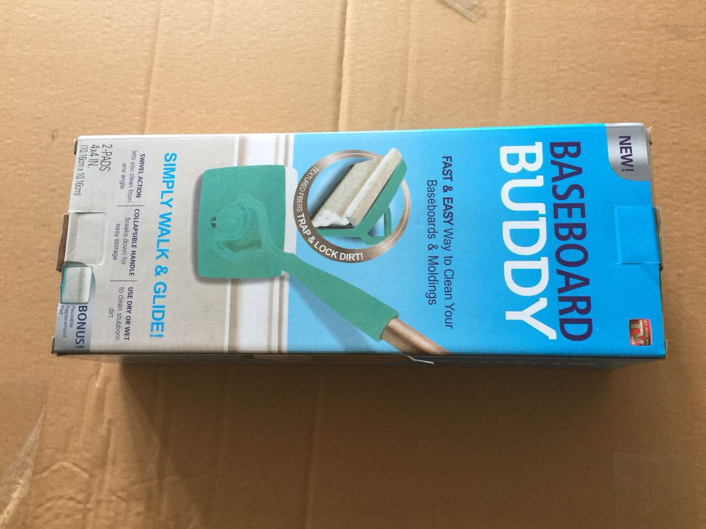 TV New Baseboard Buddy Household Mop Cleaning Supplies Universal Retractable Handle Cleaning Stick