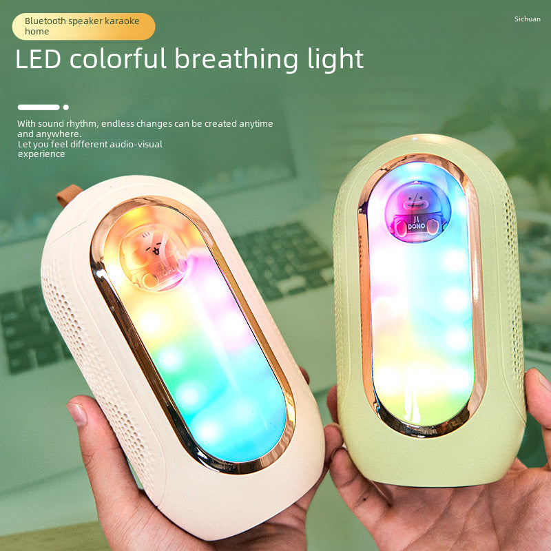 K song singing microphone audio all-in-one machine, intelligent voice Bluetooth speaker, wireless microphone, children's microphone special