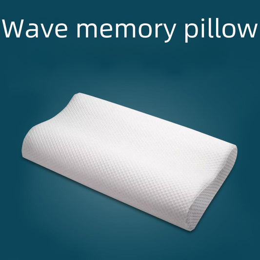 The manufacturer sets the memory pillow slow rebound air layer coat wave adult pillow wavy pillow cervical vertebral pillow single