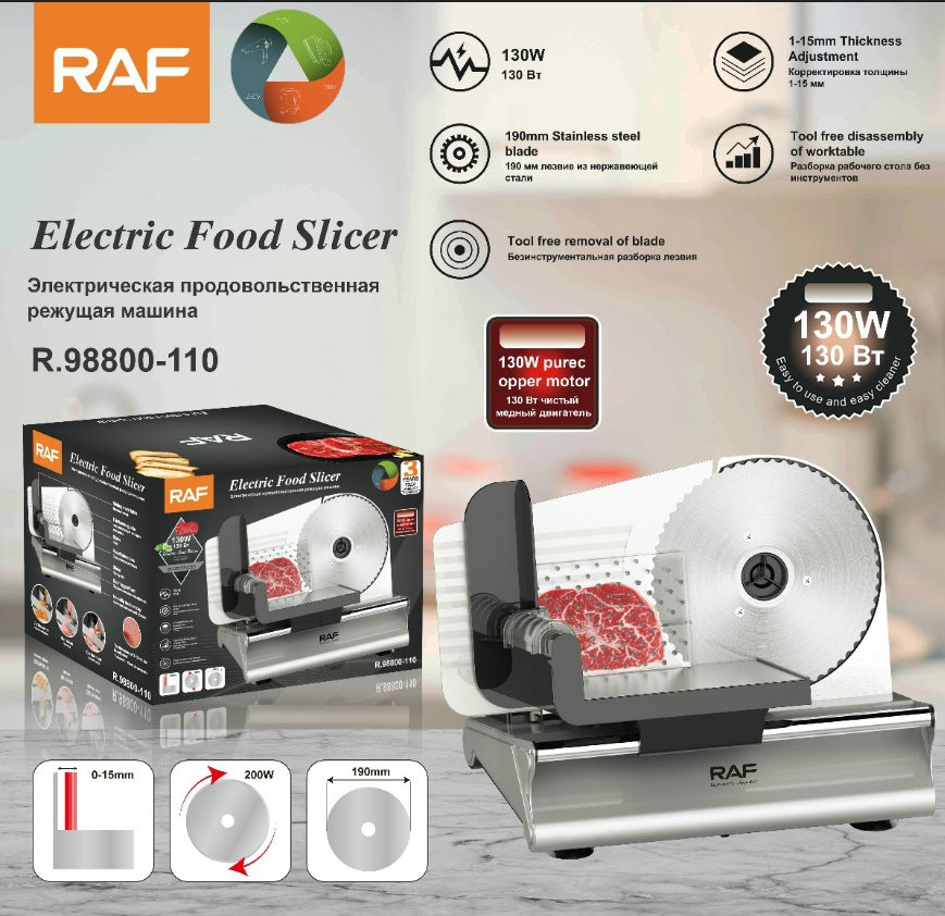 [Cross-border] electric slicer stainless steel meat slicer grilled sausage slicing household multi-function R8800