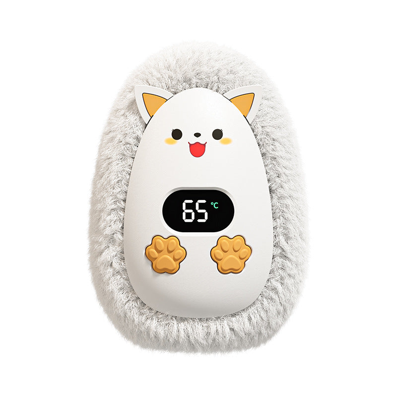 New USB Mini Hand Warmer Rechargeable Digital Display Portable Self-heating Portable Portable Warm Baby Girl Gift