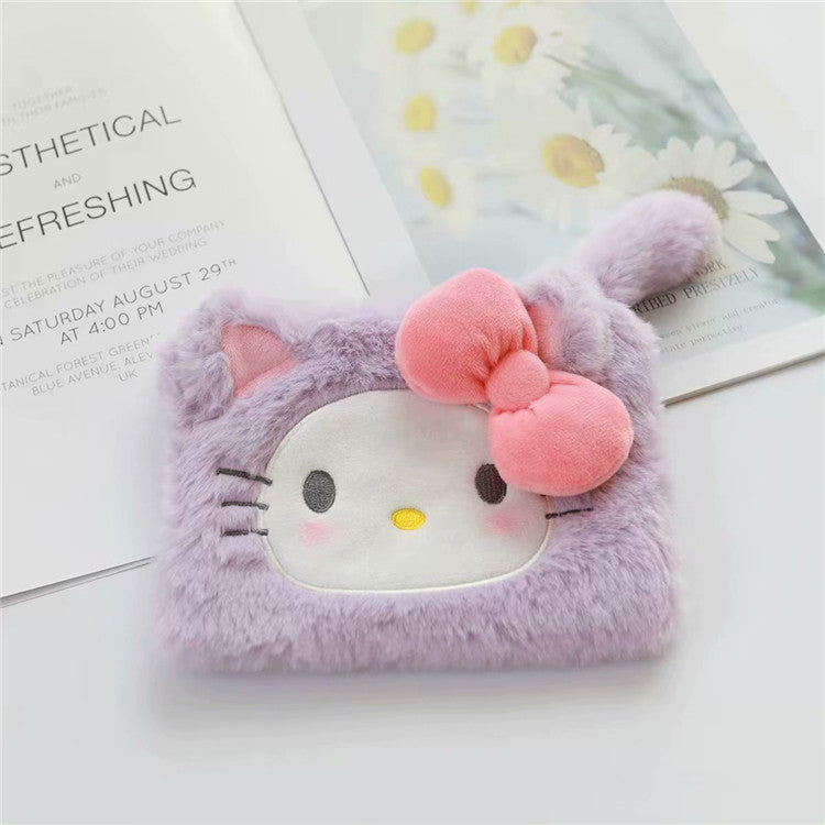 Soft and cute, Melody, pudding, dog, storage bag, coin purse, cartoon, transformed, cat, girl, heart, makeup bag, girl