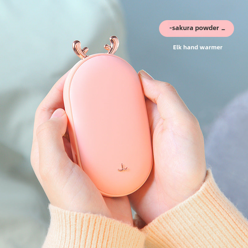 New hand warmer charging digital display temperature control double-sided heating USB charging baby hand warmer gift wholesale
