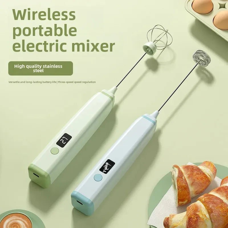 New Milk Frother Home Electric Milk Frother Machine Handheld Whisk, Coffee Wother, Milk Wrea, Milk Whisk